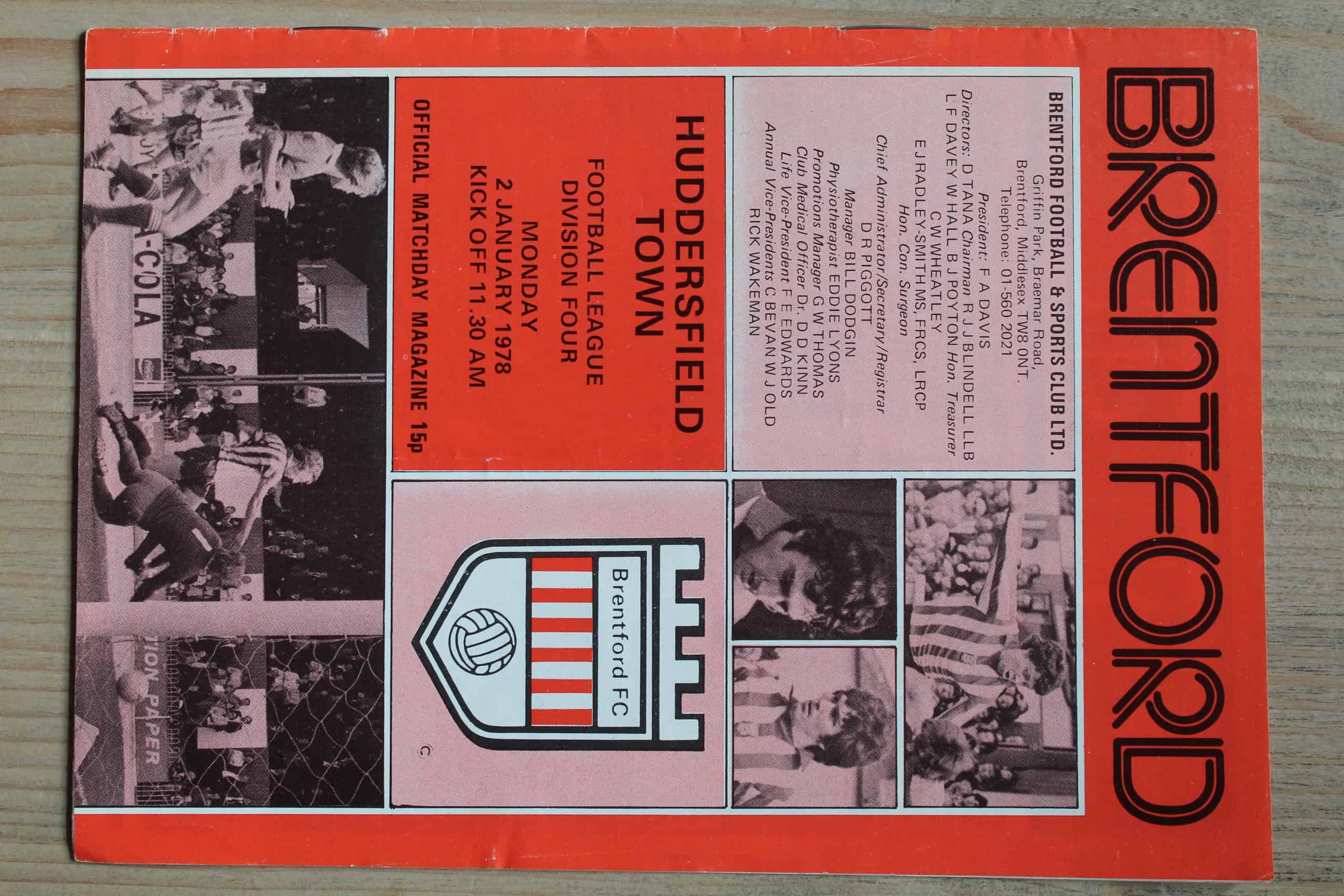 Brentford FC v Huddersfield Town FC